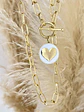 Collar  medalla Corazón Blanca  - Miniatura 1