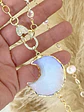 Colla Maxi Luna Cadena Cristal y Perlas  - Miniatura 2