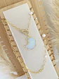Colla Maxi Luna Cadena Cristal y Perlas  - Miniatura 4