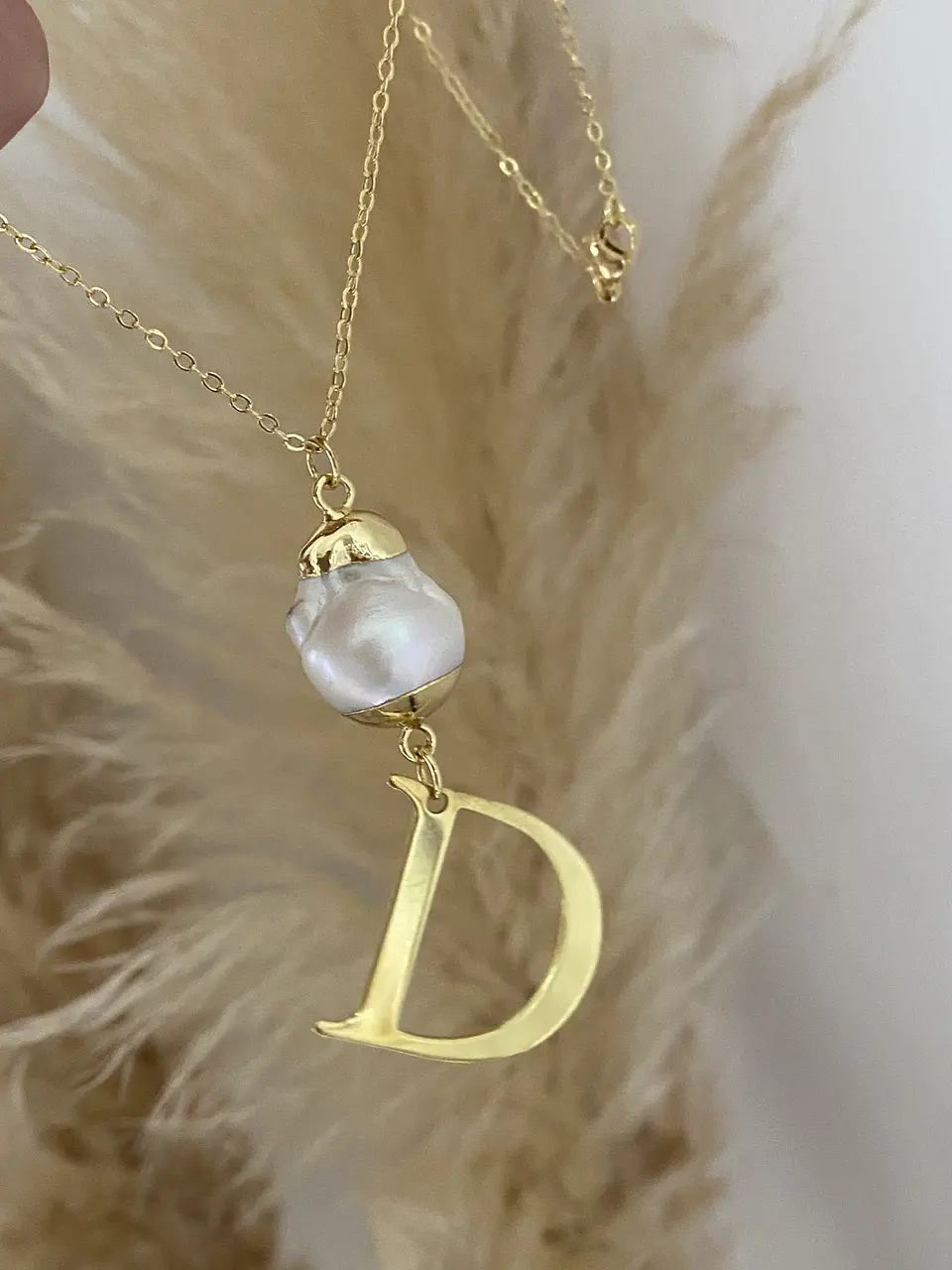 Cadena maxi Perla Inicial D  1