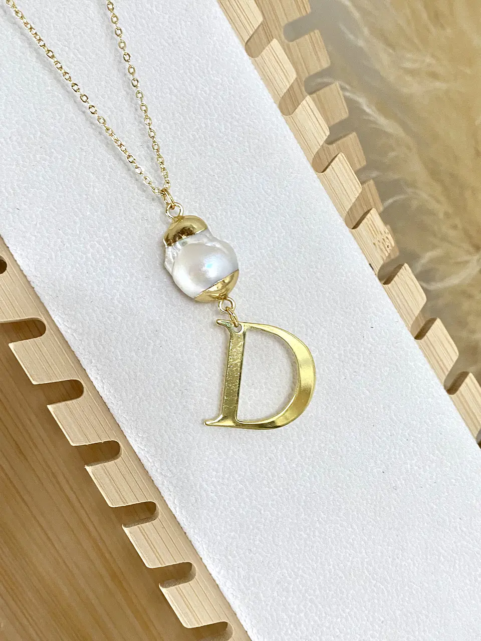 Cadena maxi Perla Inicial D  2