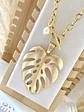 Collar Maxi Monstera Perla  - Miniatura 1