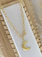 Collar Luna enchape oro y circones  - Miniatura 2