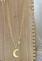 Collar Luna enchape oro y circones  - Miniatura 3