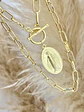 Collar Reversible  Virgen enchape Oro  - Miniatura 1