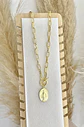 Collar Reversible  Virgen enchape Oro  - Miniatura 3