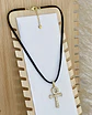 Collar Cordón satinado Black Cruz Egipcia Circones  - Miniatura 2