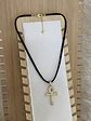 Collar Cordón satinado Black Cruz Egipcia Circones  - Miniatura 4