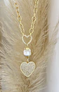 Collar Mix Corazones y Perla  - Miniatura 1