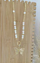 Collar Perlas dije Maxi Mariposa Circones  - Miniatura 2