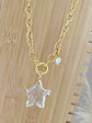 Collar Estrella Cuarzo punto luz Corazon cristal  - Miniatura 1