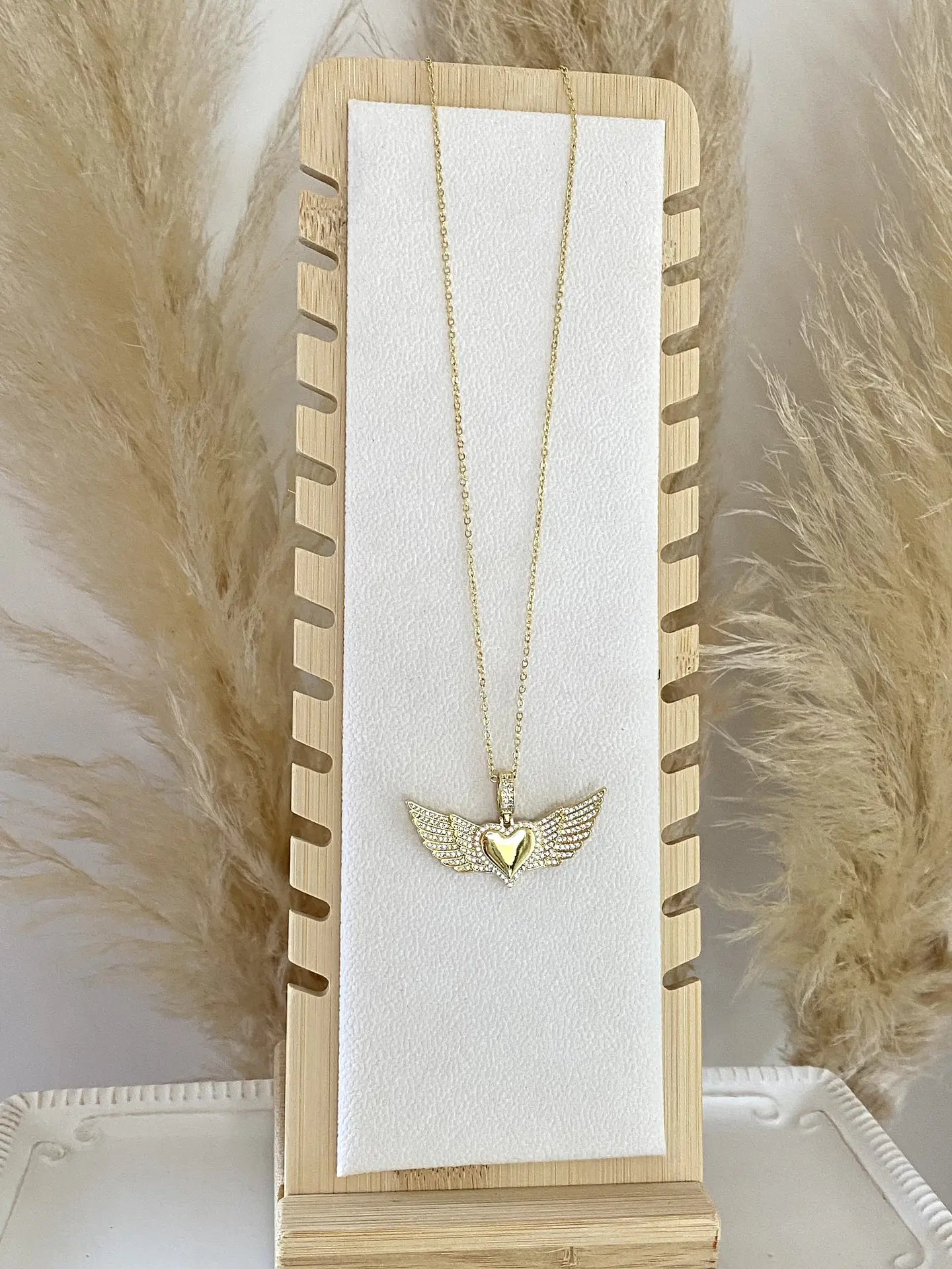 Cadena dije Corazón Alado Circones Gold 2