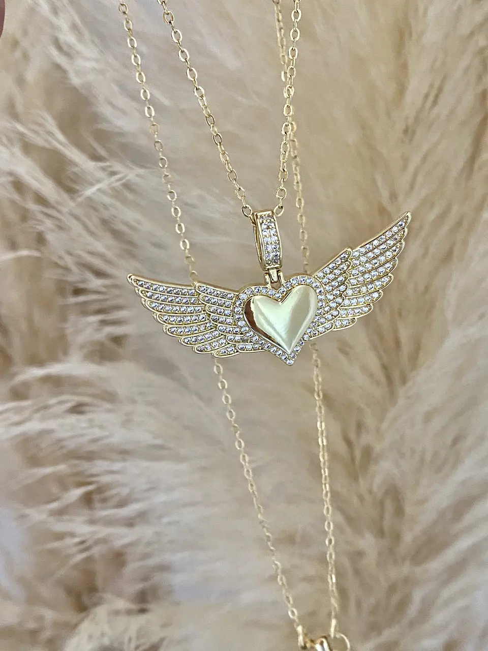 Cadena dije Corazón Alado Circones Gold 1