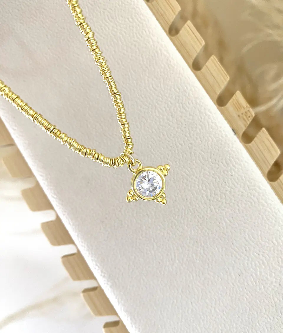 Collar Mostacilla Gold Maxi Punto de luz  4