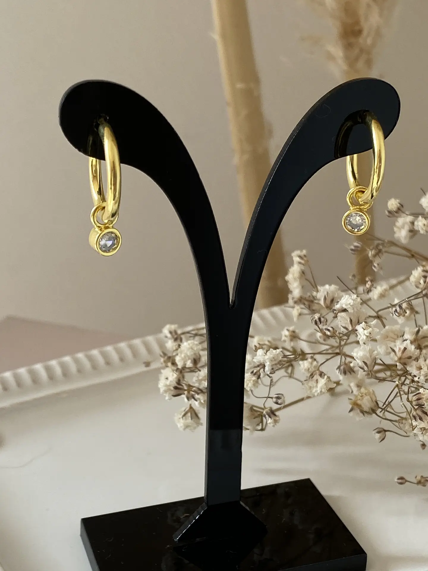 Aros Argolla Punto de Luz Gold  1