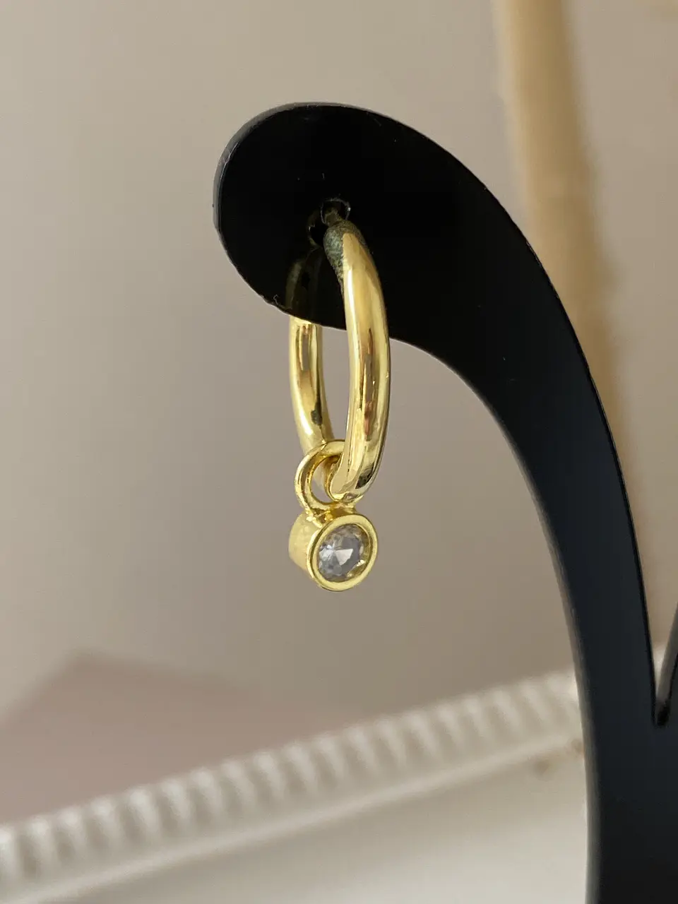 Aros Argolla Punto de Luz Gold  2