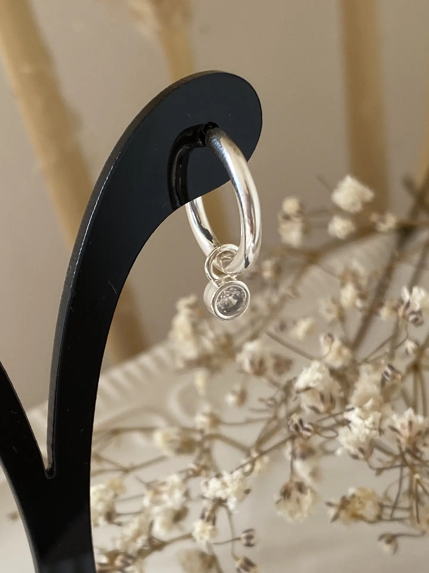 Aros Argolla Punto de Luz Silver  2