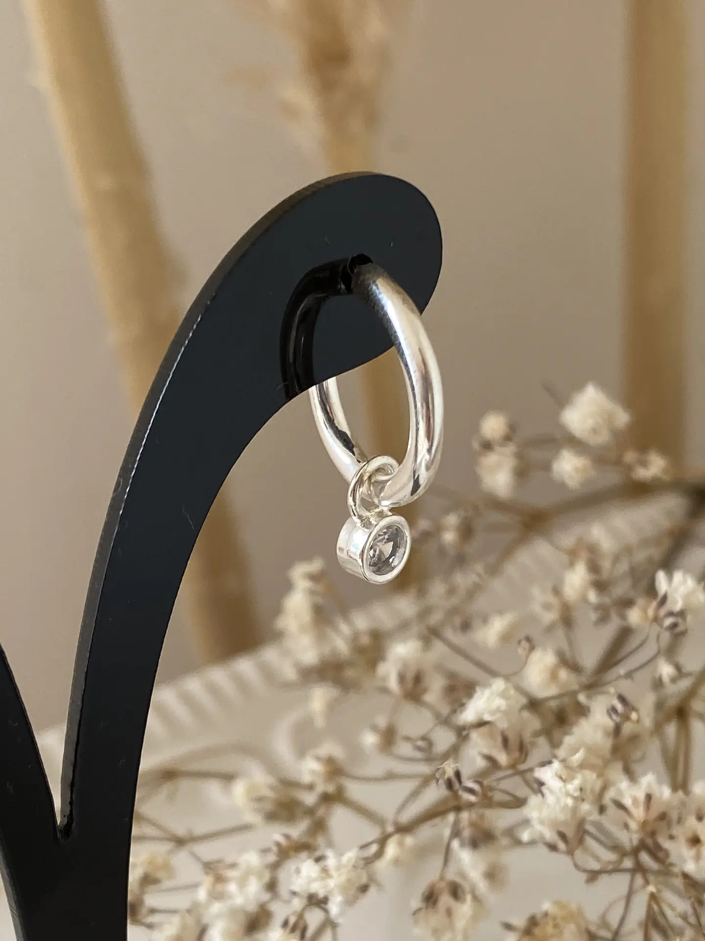 Aros Argolla Punto de Luz Silver  3