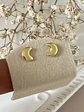Aros Luna Pequeños enchape oro  - Miniatura 2