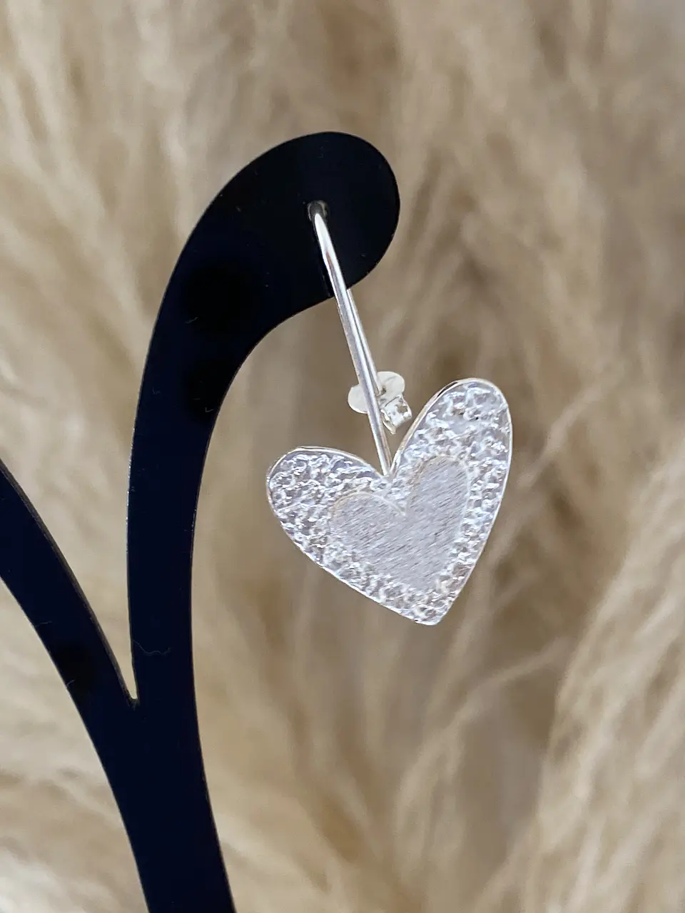Aros Corazón Silver  2