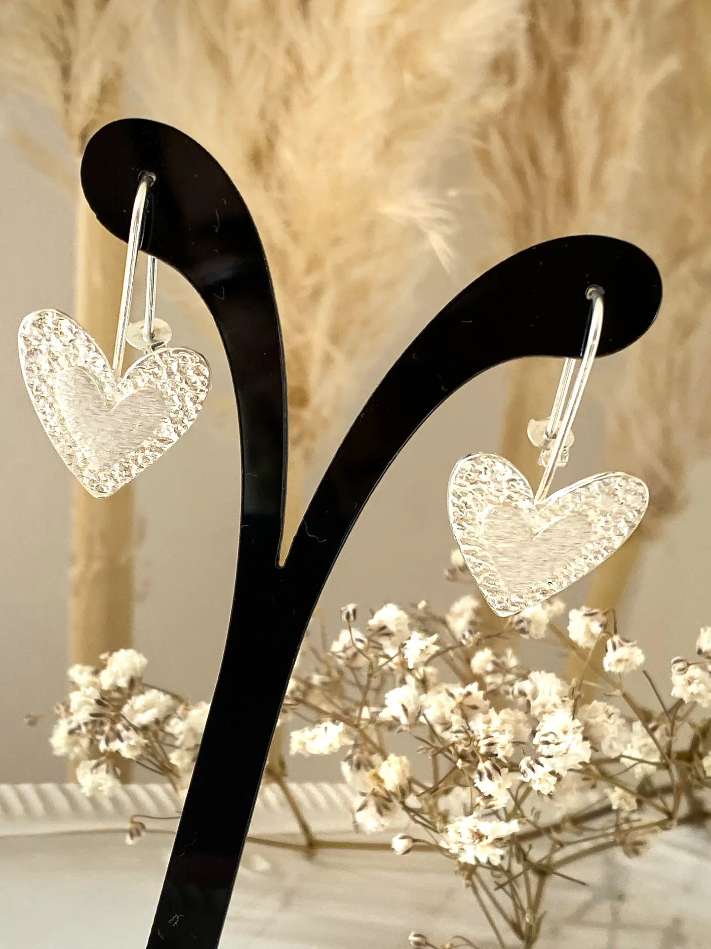 Aros Corazón Silver  1