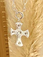Maxi collar Cruz Incristacion Circones Silver   - Miniatura 3
