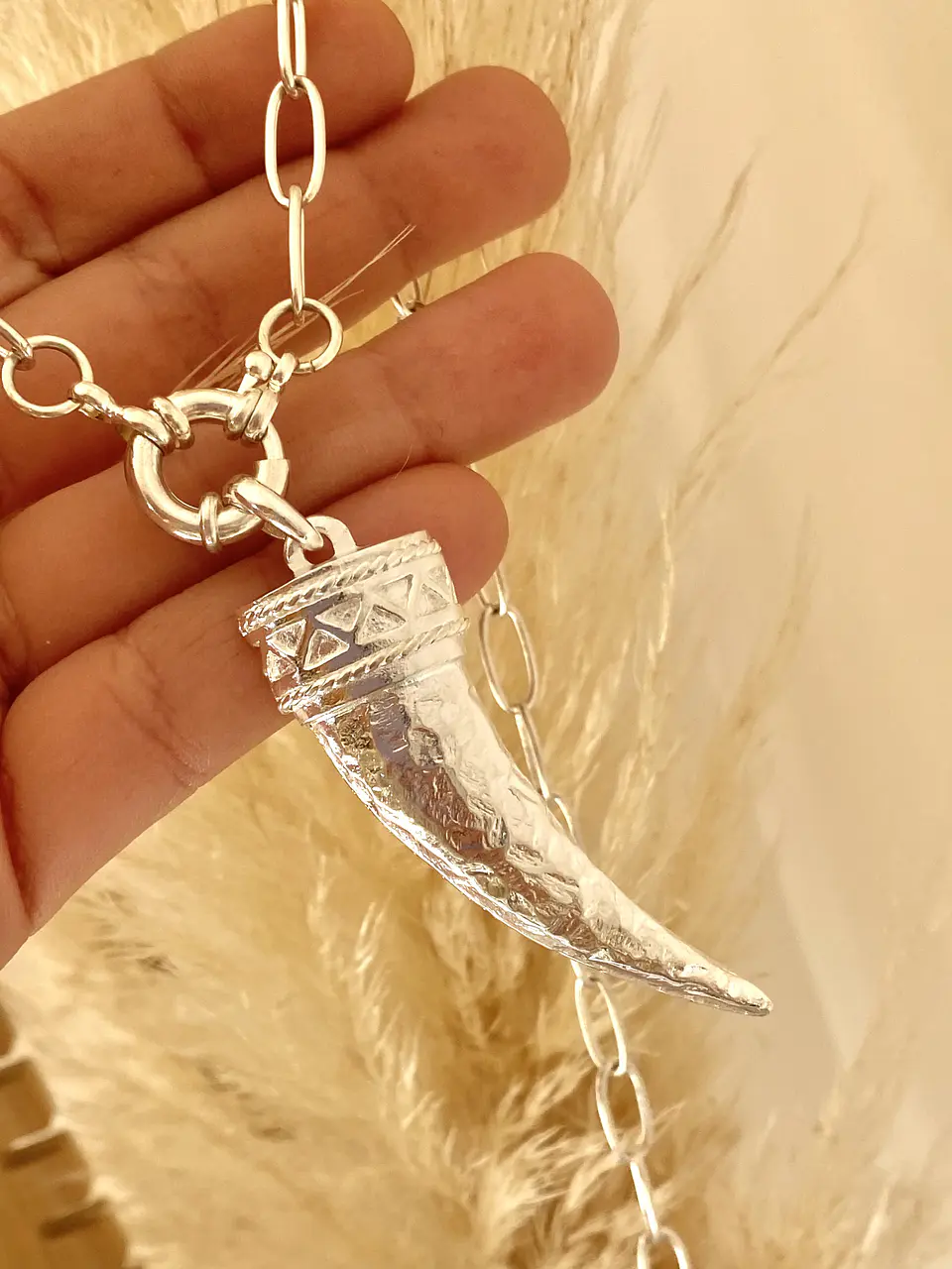 Collar Maxi Cacho Silver  3