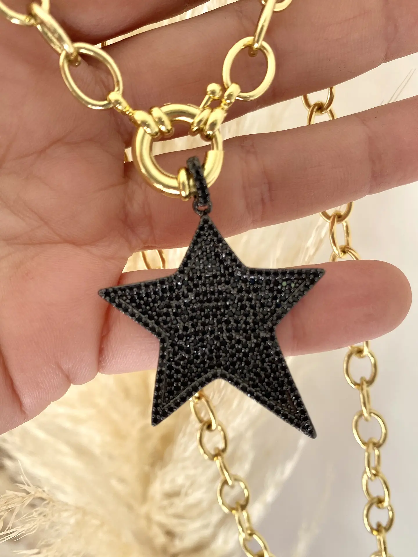 Collar Dúo Estrella Rockera Lateral  3