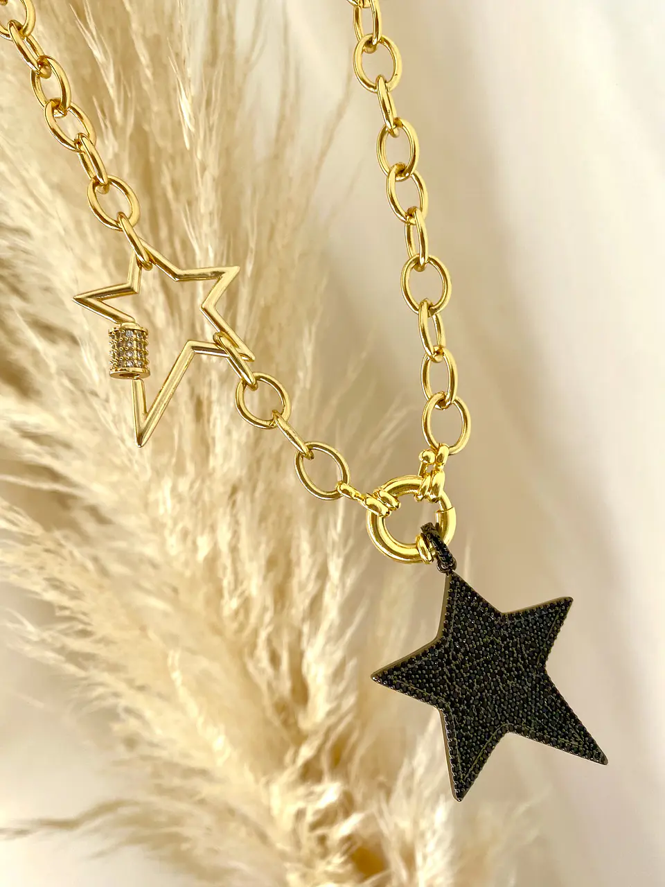 Collar Dúo Estrella Rockera Lateral  5