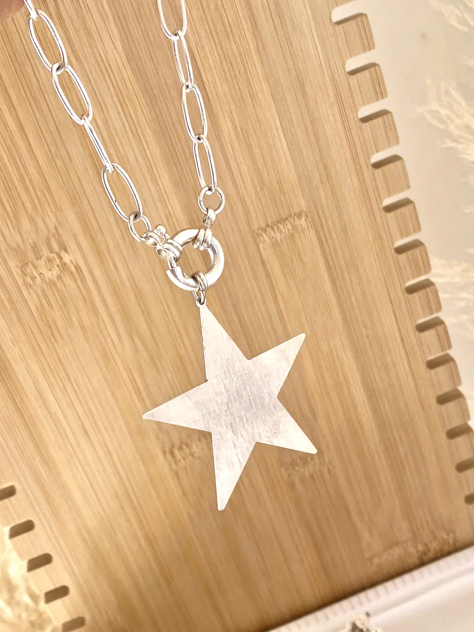 Collar Maxi Estrella silver  2