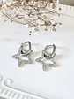 Aros Estrella Silueta circones silver  - Miniatura 4