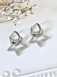 Aros Estrella Silueta circones silver  - Miniatura 2