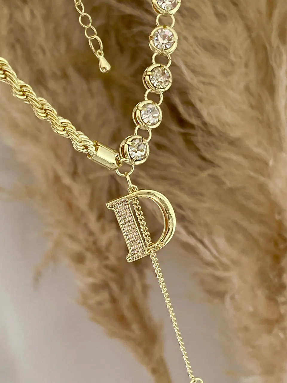 Collar Inspo  Dior cadena turbillon Circones  1