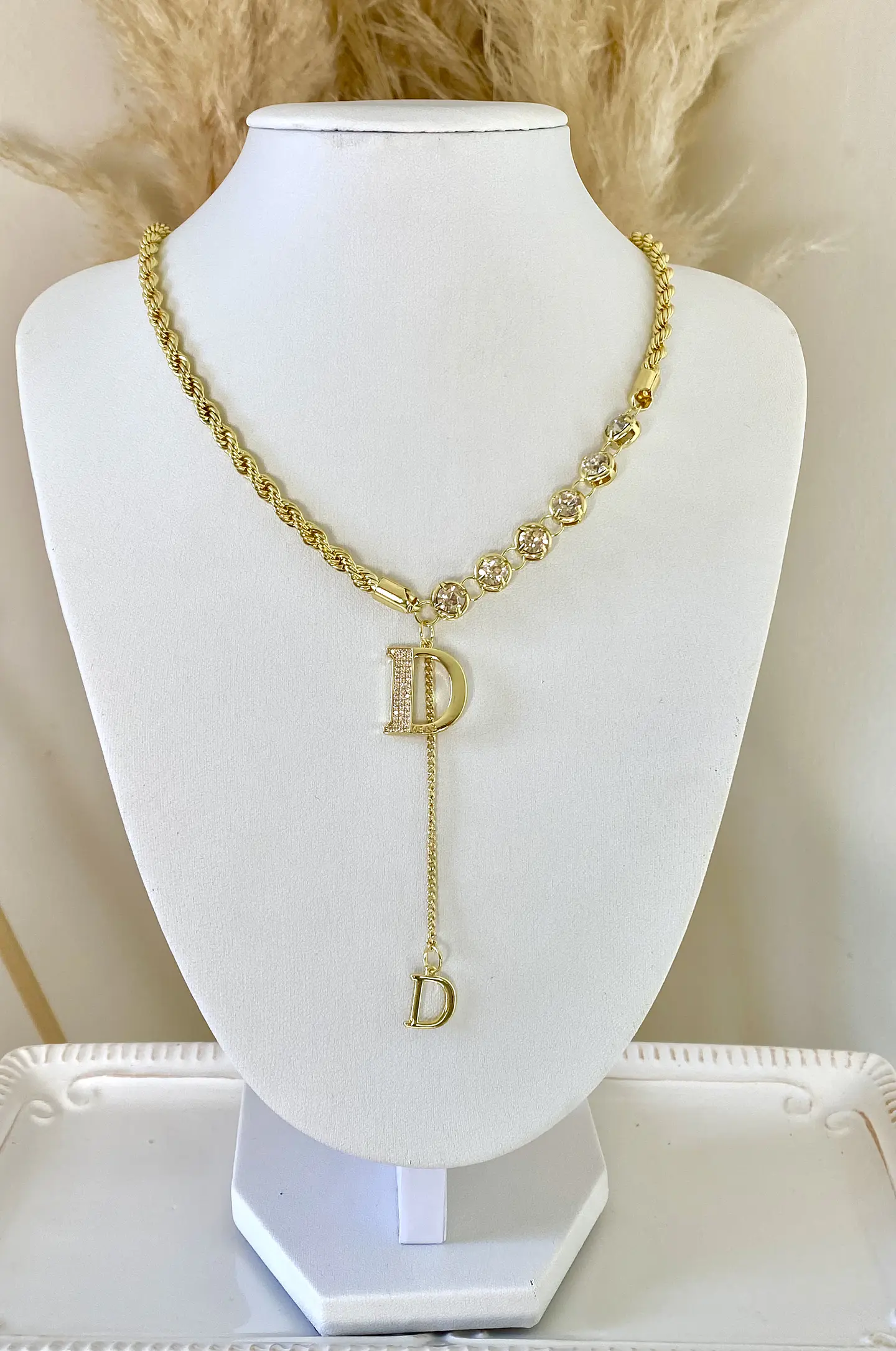 Collar Inspo  Dior cadena turbillon Circones  2