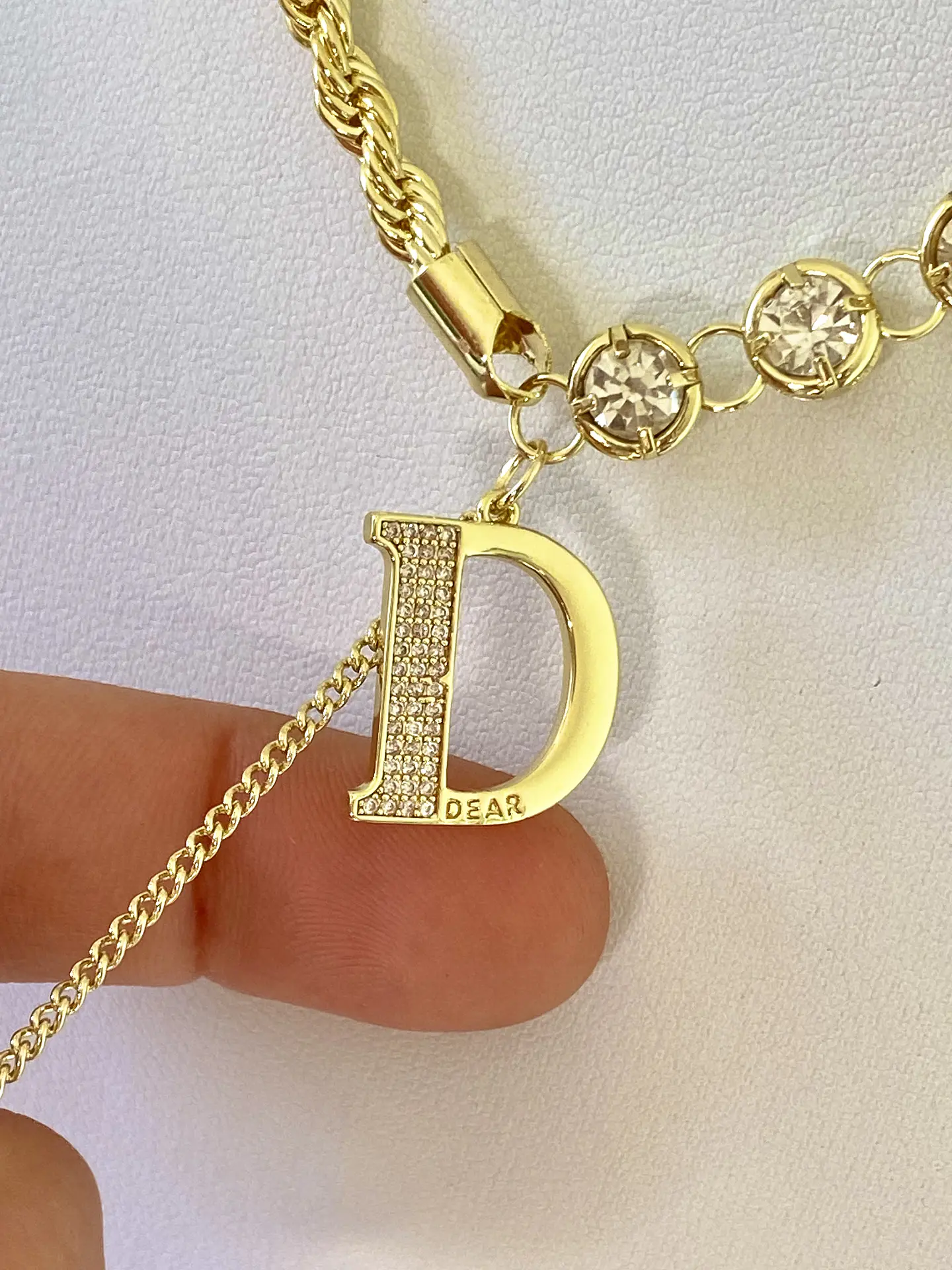 Collar Inspo  Dior cadena turbillon Circones  4