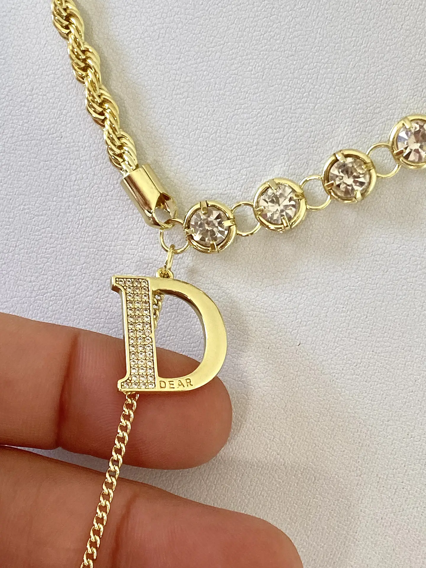 Collar Inspo  Dior cadena turbillon Circones  6