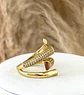 Anillo Circones entrelazado Gold Ajustable  - Miniatura 2