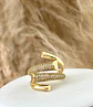 Anillo Circones entrelazado Gold Ajustable  - Miniatura 3