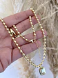 Collar Bolitas Gold + Inicial  - Miniatura 5