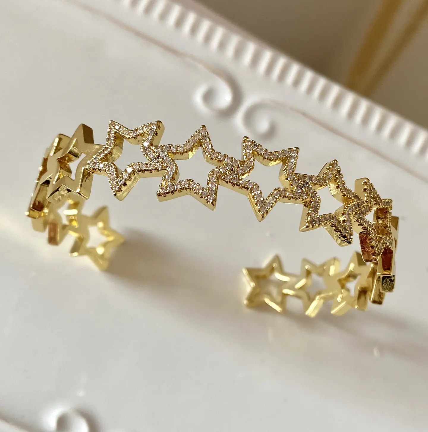  Pulsera 10 Estrellas  Gold 5