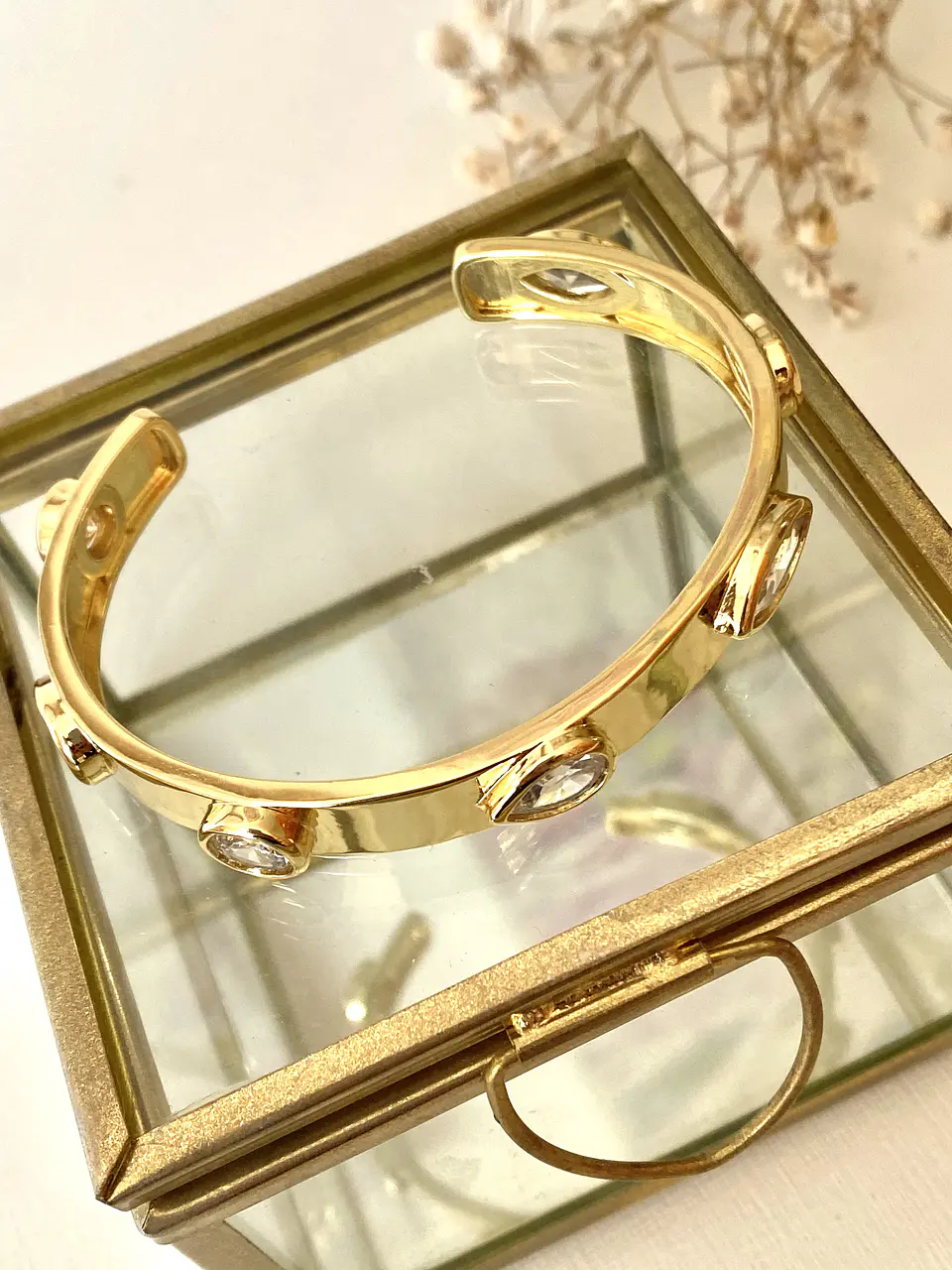  Pulsera Cristales Luxury Gold 5