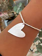  Pulsera Mostacilla Dije Corazón Silver - Miniatura 3