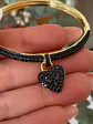  Pulsera Corazón Circones Black - Miniatura 3