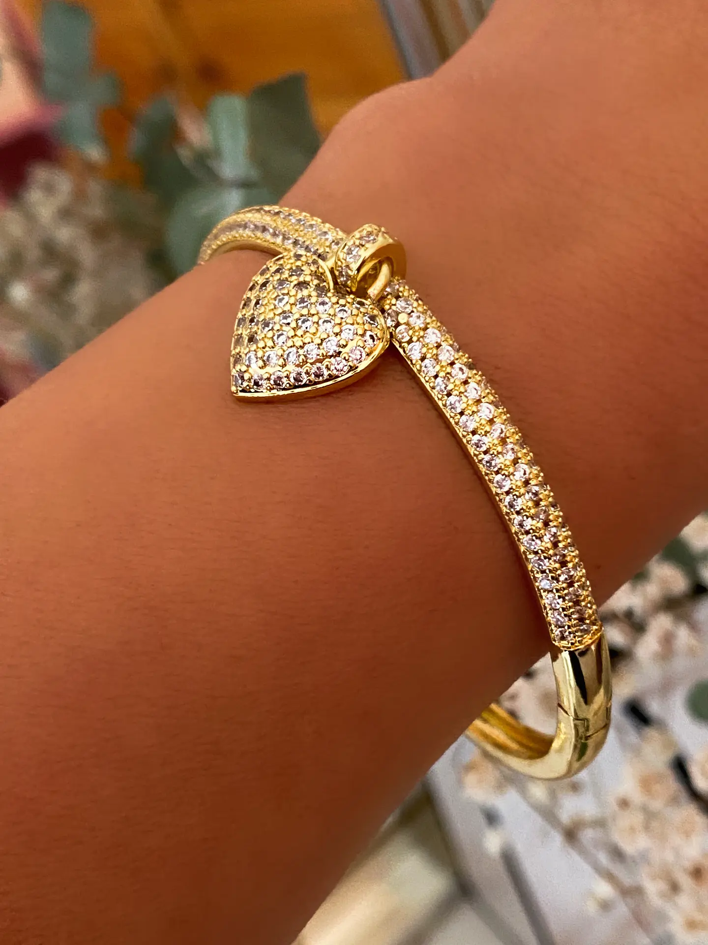  Pulsera Corazón Circones Gold 5