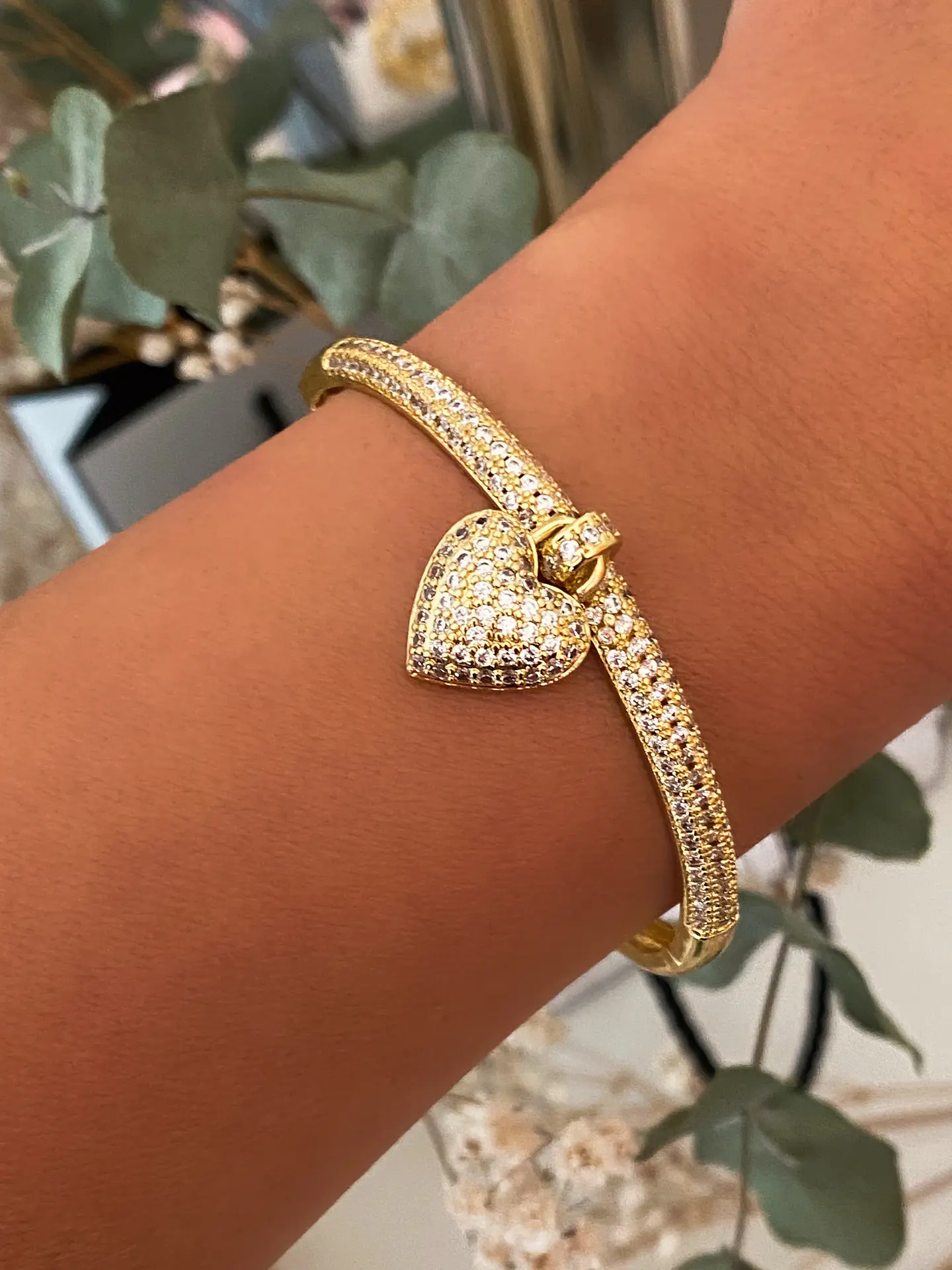  Pulsera Corazón Circones Gold 2