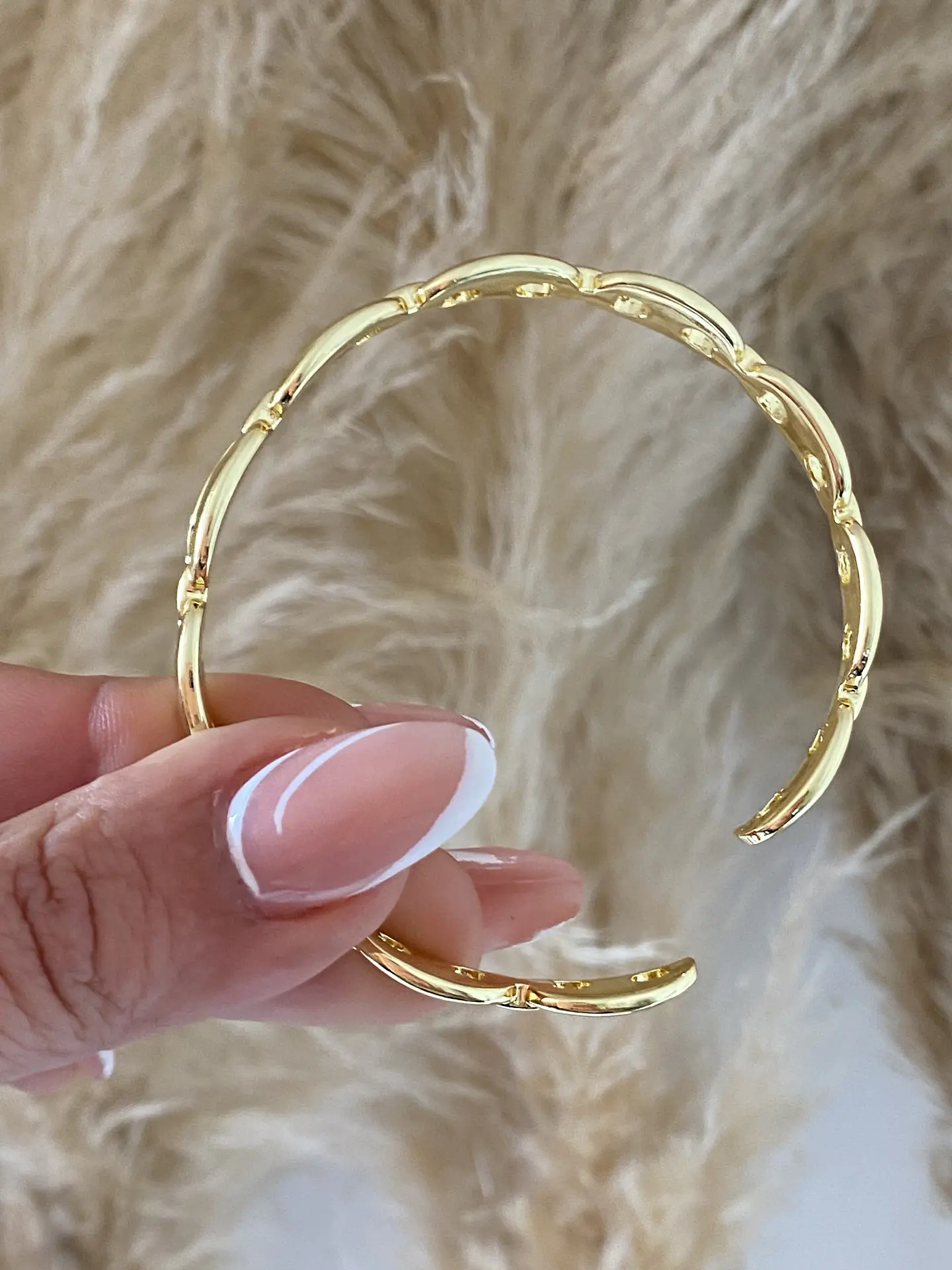  Pulsera Maxi Grano de Café Gold 4