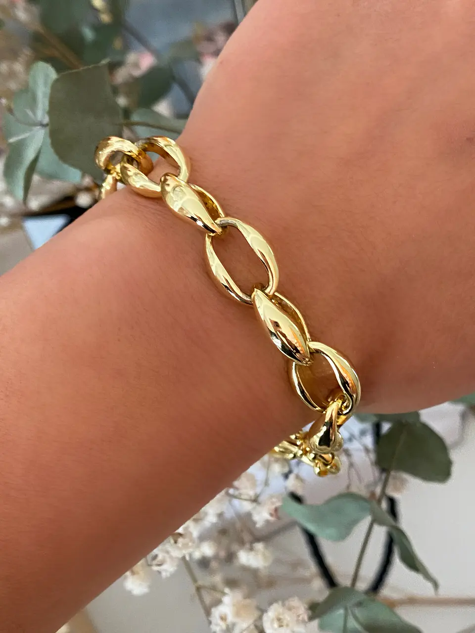  Pulsera Maxi Eslabones Cadenón Gold 2