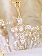 Collar Maxi Cruz Cristal y Angel Nacar  - Miniatura 3