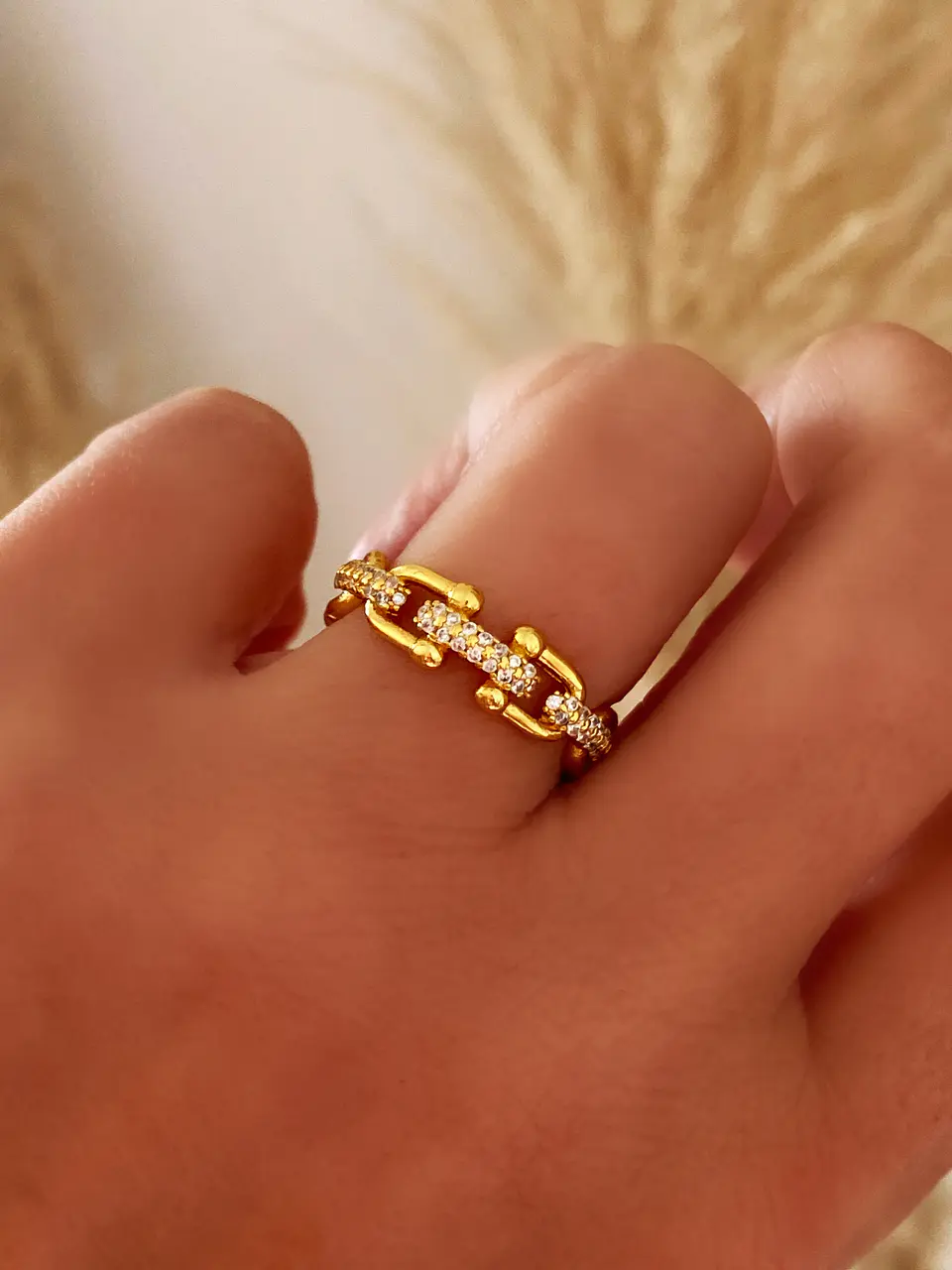 Anillo Cadena  Gold 1