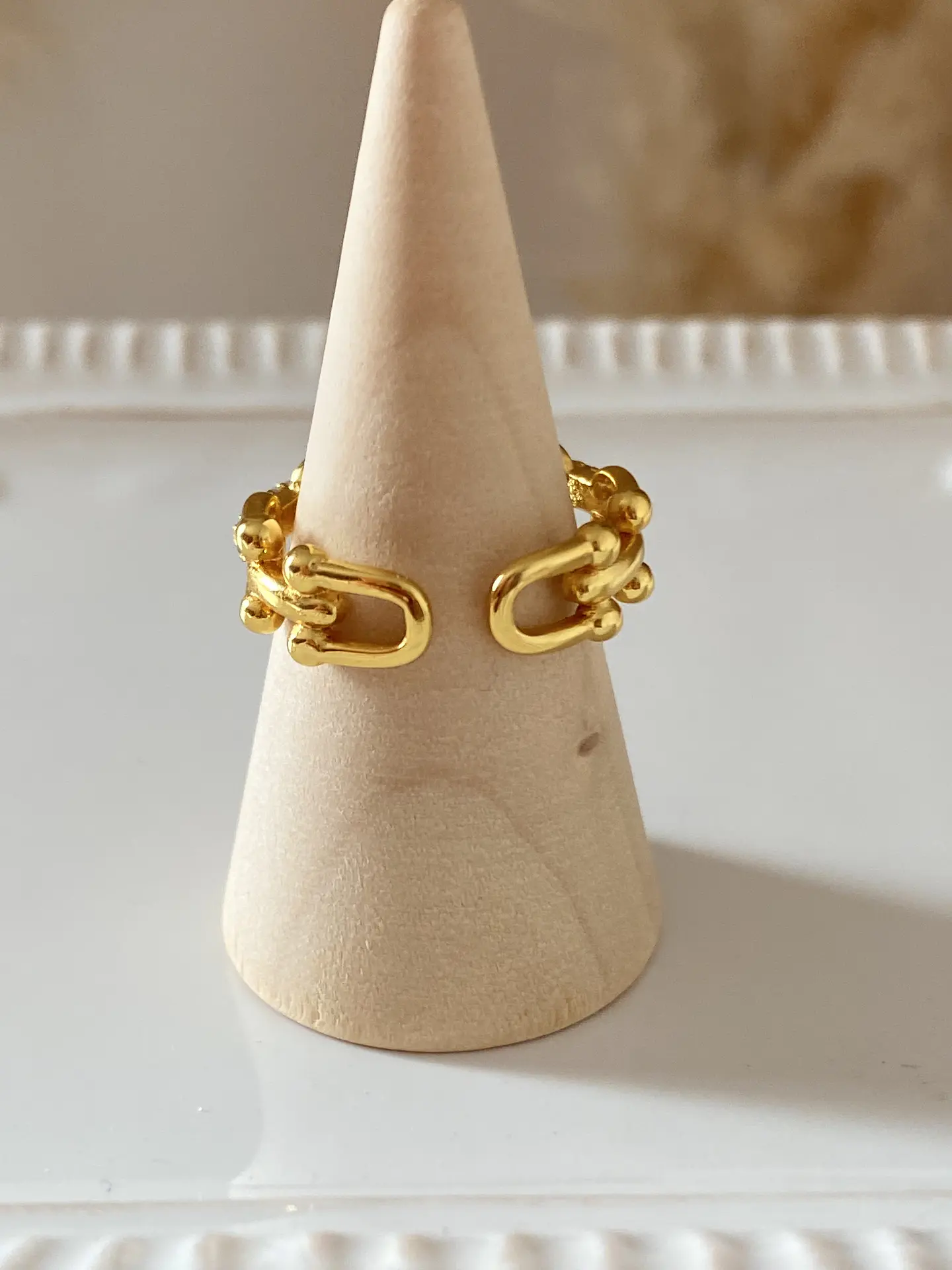 Anillo Cadena  Gold 5